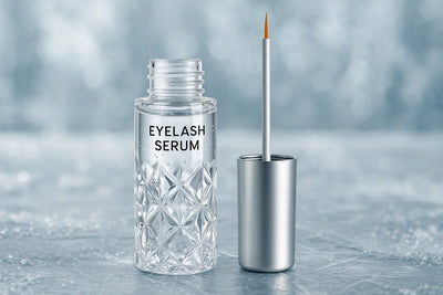 Eyelash serum makeup