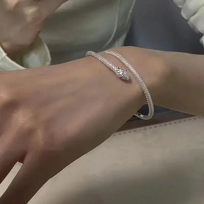 Sterling Silver Adjustable Open Leaf Hair Cuff Bracelet
