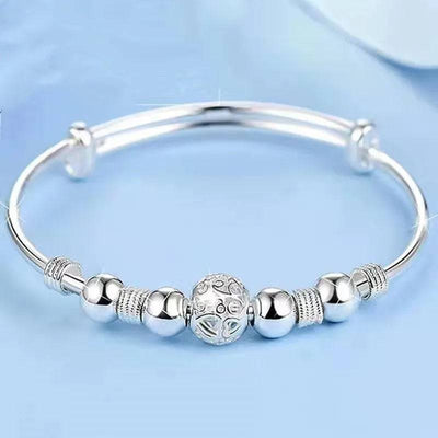 Sterling Silver Adjustable Open Leaf Hair Cuff Bracelet
