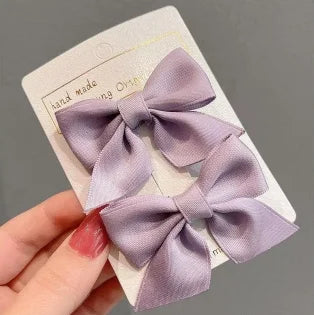 2 Piece Bow Hair Clip Elegant Flower Hair Clips For Kids Ladies Set Hairpin Hair Accessories Korean Style Bair Accessories