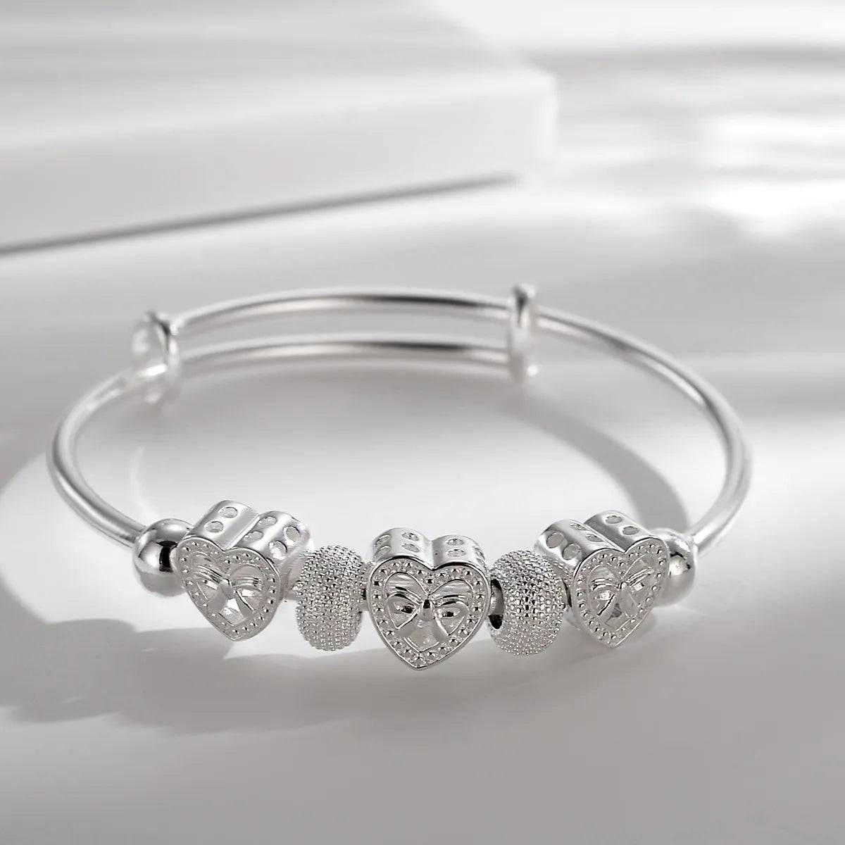 Sterling Silver Adjustable Open Leaf Hair Cuff Bracelet