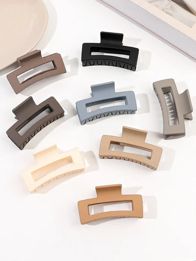 Elegant Rectangular Hair Clips Set