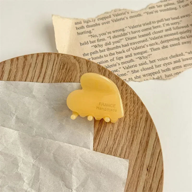 Heart Lettering Hair Claw