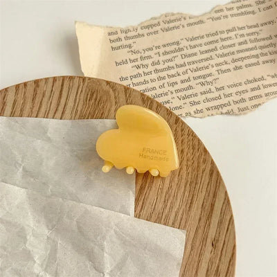 Heart Lettering Hair Claw