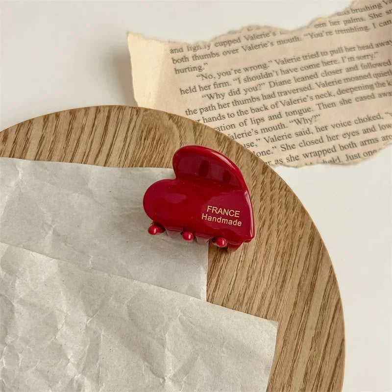 Heart Lettering Hair Claw