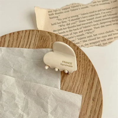 Heart Lettering Hair Claw