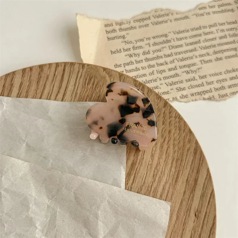 Heart Lettering Hair Claw