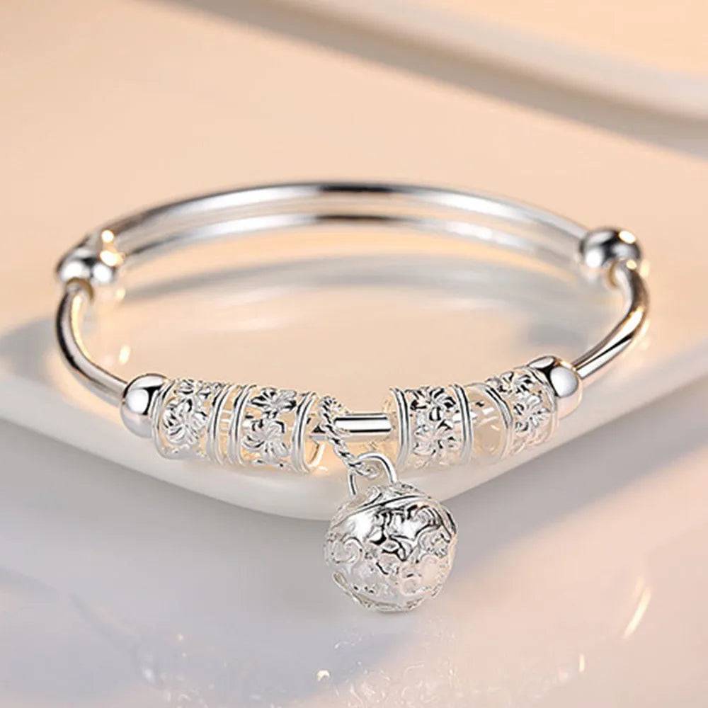 Sterling Silver Adjustable Open Leaf Hair Cuff Bracelet