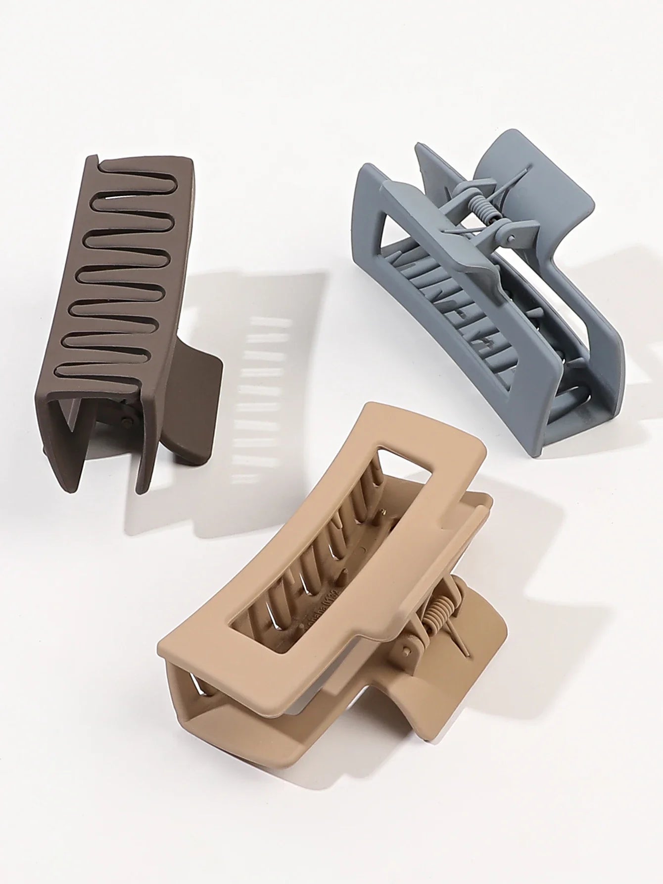 Elegant Rectangular Hair Clips Set