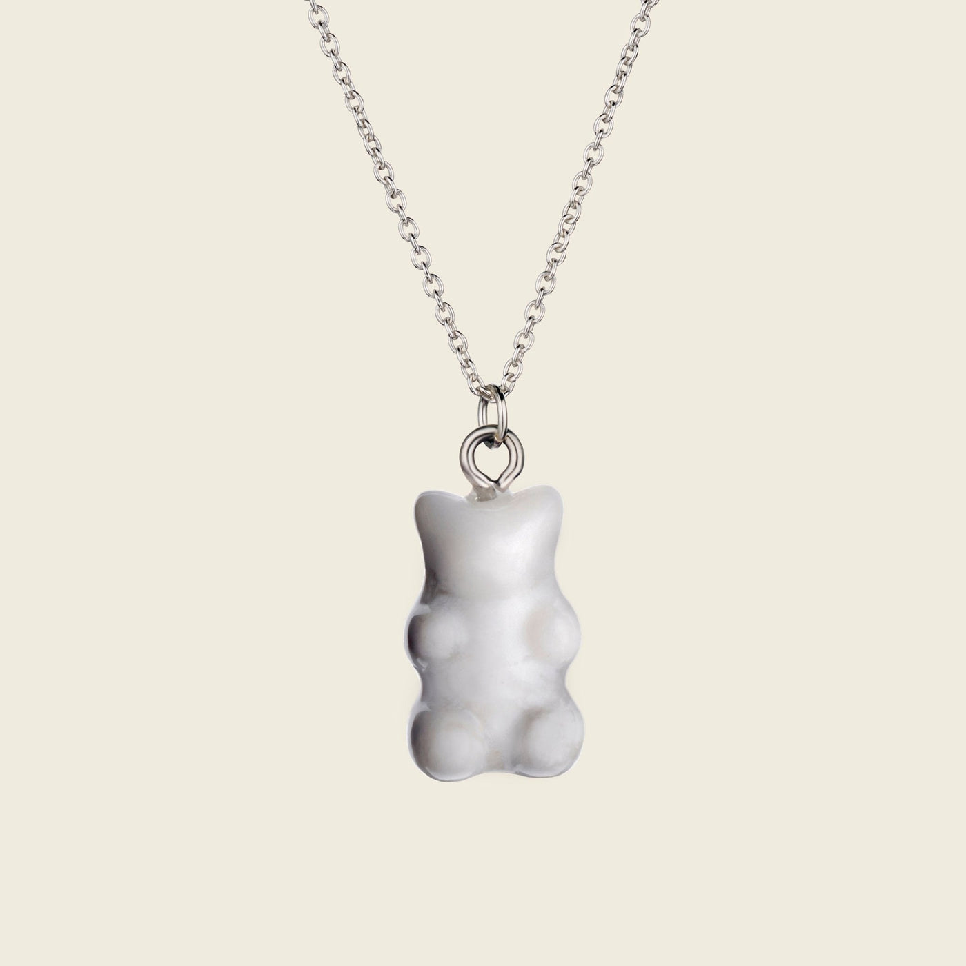 Howlite Gummy Bear Pendant Necklace